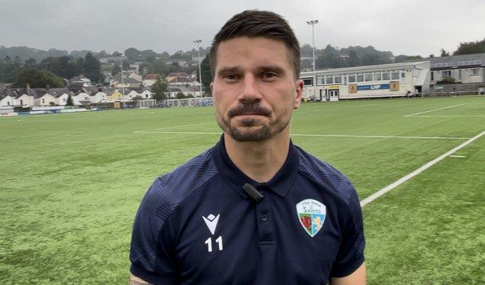 Adrian Cieslewicz - scored a brilliant winner for TNS against Haverfordwest County